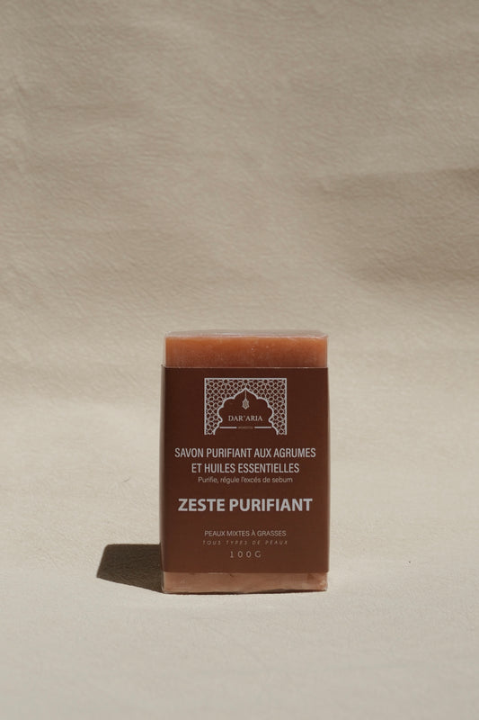 Savon purifiant aux agrumes et huiles essentielles - Zeste purifiant