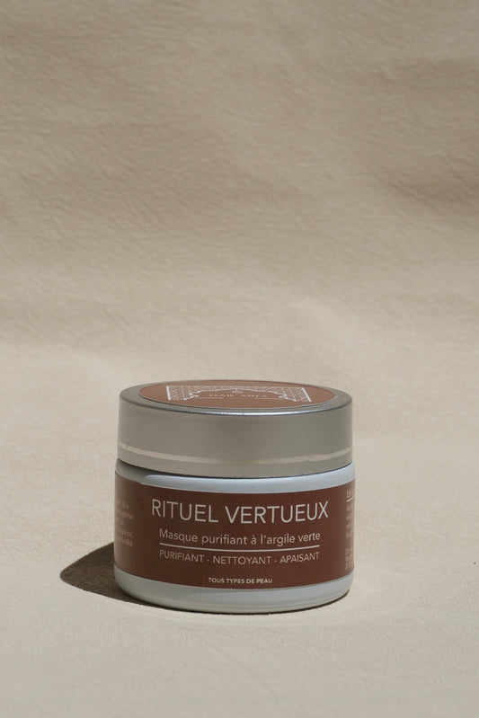 Masque purifiant à l'argile verte - Rituel vertueux