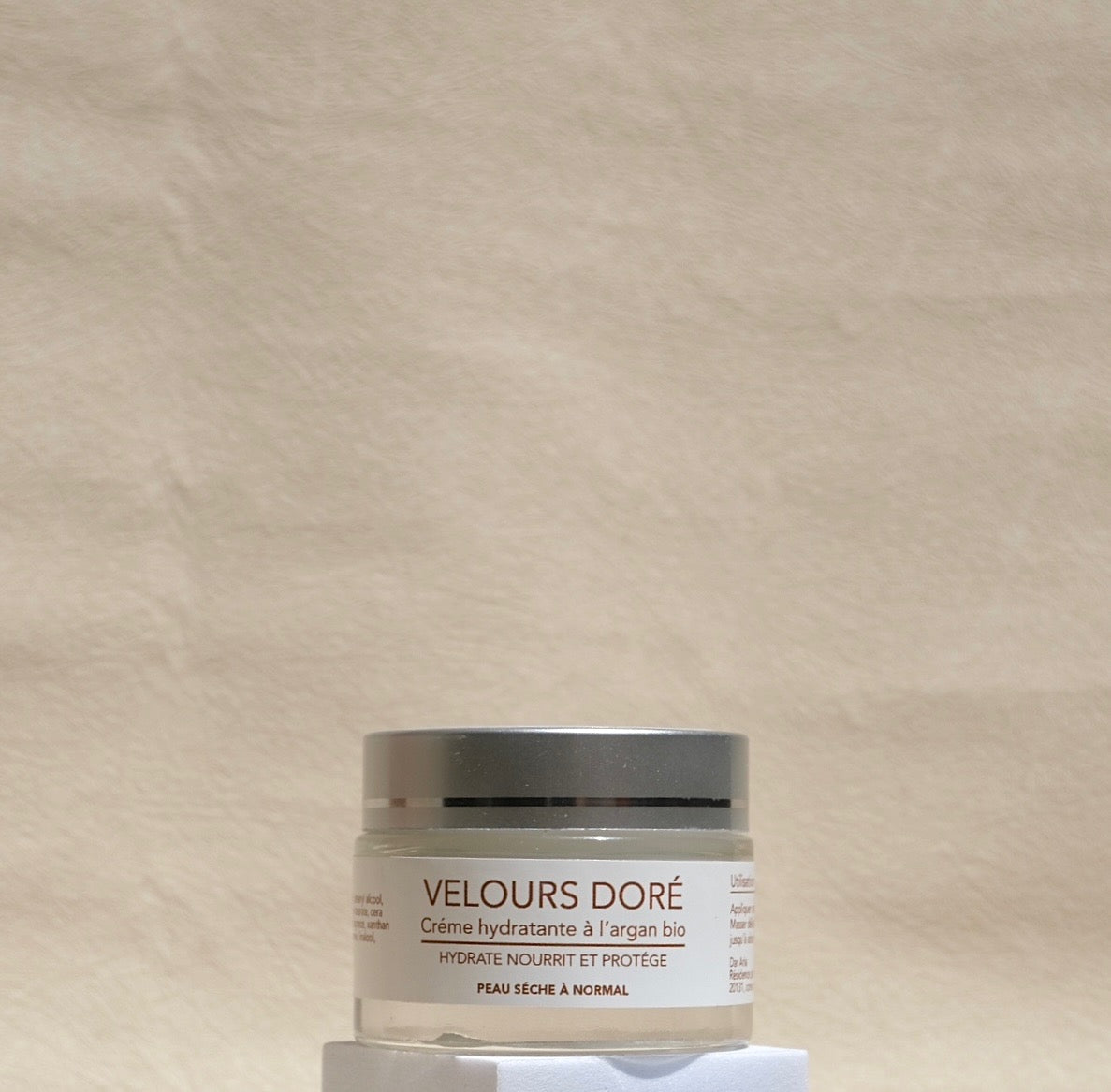 Crème hydratante à l'argan bio - Velours doré